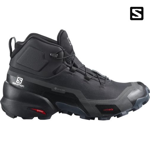 Botas Montaña Salomon Cross Hike Mid GTX Mujer Negros | MX WKBM583